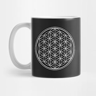 White Flower of life Mug